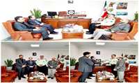 دیدار معاون صنایع کوچک و مدیر حراست ایزیپو با معاون منابع انسانی و پشتیبانی فراجا